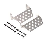 AMISENK 1:10 Chassis Protection Front Rear Base Stainless Steel Skid Plate Upgraded Set For TRAX-4 Car Accs Vehicle Part