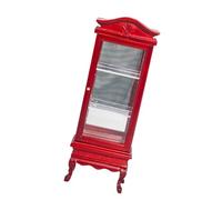 AMISENK 1/12 Miniature Furniture Wood Display Cabinet Realistic Dollhouses Decors Model Wine Cabinet For Model Scene Layouts Dollhouses Furniture