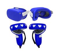 AMISENK 1 Set Controller Grip Cover With Face Handle Protective Sleeve Silicone Pad Kit For Quest2 Virtual Reality Protective Set Handle Protector Protection Sleeve