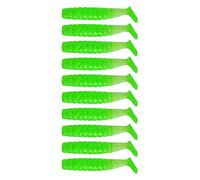 AMISENK 10Pcs Paddle Tail Swimbait 4cm 1.1g Artificial Baits Swimbaits For Saltwater Soft Fishing Lures High Action T Tail Rigs