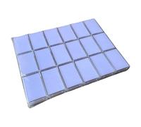 AMISENK 18Pcs Crystals Clear Display Cases with Soft Interior for Elegant Jewelry Storage and Retail Showcase Rectangle Jewelry Case Set