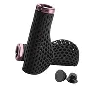 AMISENK 1Pair Shock Absorption Handlebar Cover Comfortable Cycling Handle Grips With End Plugs For Road Bikes Shock Absorption Handle Cover
