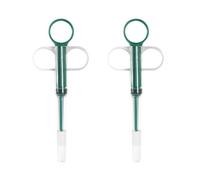 AMISENK 2 Piece Portable Pet Medication Device Soft Silicone Feeder Accurate Dosing Tool For Travel Friendly Use Safe Pet Feeders