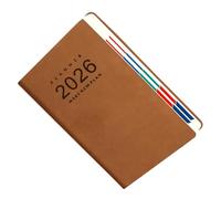 AMISENK 2026 Day Planner with 360 Pages Lined PU Leather Academic Journal with Ribbon Bookmarks for Daily Scheduling Planning Paper