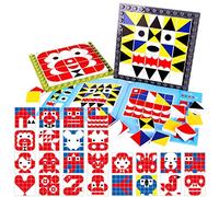 AMISENK 208pcs Wooden Puzzle Geometric Thinking Training Game Children Learning Building Blocks For Kids