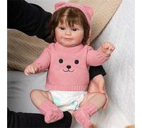 AMISENK 20in Simulation Girls Realistic Rebirth With Moving Arm & Leg For Baby Kid Appease Accompany Clothes Girl Birthday Boys