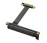AMISENK 25cm PCIExpress3.0 X16 To 1X Extension Cable Risers PCIE3.0 8Gb PCIE X16 To 1X Male To Female Slot Adapter For GPU