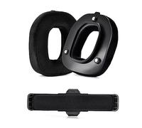 AMISENK 2pcs Ear Pads Headband Cushion For A40TR Headphone Earpads Earmuff Earcups With Buckle Accessories Ear Pads