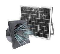 AMISENK 3W Solar Ventilation Fan Set Solar Power Exhaust for Maintaining Freshness Air in Pet Houses and Small Greenhouses Energy Efficient Exhaust