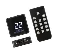 AMISENK 4Pin Fan Speed Controller with Digital Display Remote Control 5V 12V 24V Adjustable Low Noise for Cooling Quiet PC Fan Speed