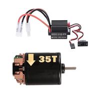 AMISENK 540 35T Brushed Motor 320A ESC Set For Car For 1/10 HSP Redcat Scx10 D90 HPI Realistic Brushed Esc Crawler