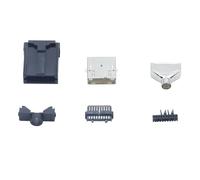 AMISENK 6Pcs Professional Type 19Pin Male Soldering Wire Set For 8K Car Board Connector Replacement Part For Industrial Use