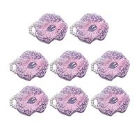 AMISENK 8pcs Wedding Wrist Faux Flowers Elastic Pearl Wrist Bands Corsage Accessories for Festival Beach Party Decor Accessories