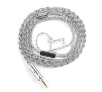 AMISENK Advanced Coaxial Braided Silver Coated Cable High Conductivity Optimized For Accuracy Sound Equipment Connection Energy Loss Reduction Sound Cable