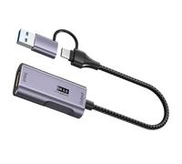 AMISENK Aluminum Alloy USB3.0 Video Captures Card 4K60Hz HDTV To Type C Conversion Real Time Streaming For DSLR And Online Teaching USB C Video Captures Card