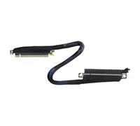 AMISENK Angles Orientation PCIe5.0 X16 Graphics Card Extender Reinforced Braide Cable 180 Degree Flexible Routing Solution PC Case Cable Management Risers