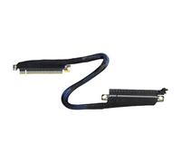 AMISENK Angles Orientation PCIe5.0 X16 Graphics Card Extender Reinforced Braide Cable 180 Degree Flexible Routing Solution PC Case Cable Management Risers