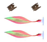 AMISENK Aquarium Hammock Pair Flexible Silicone Resting Pads Quick-Stick Suction Cups For Fish Comfort Waterproof Bed