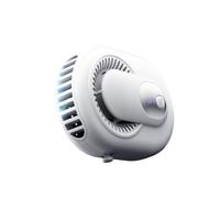 AMISENK Belt Clip Fan Portable Wearable Cooling Hanging Waist Digital Display For Outdoor Working Hiking Camping Fishing Waterproof Dustproof Outdoor Fan