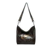 AMISENK Casual Leather Bucket Bag For Women Crossbody Purse With Adjustable Strap Fashion Shoulder Handbag Straw Bucket Bag Woven Crossbody Bags