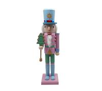 AMISENK Christmas Nutcrackers Ornament Small Wooden Soldier Nutcrackers Figure Decors Xmases Nut Cracker Centerpieces Figure Decorations