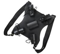 AMISENK Comfortable Role Playing Swords Strap Double Shoulder PU Leather Costume Props Scabbard For Masquerades Shoulder Harness