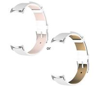 AMISENK Compatible For Mi-Band 8 Band-Adjustable Leather Washable Replace Strap Soft Wristband Waterproof Loop Washable Wristbands Leather Strap Rubber Bracelets Waterproof Belt Men Women Dress