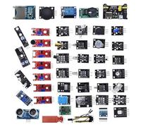AMISENK Complete Sensorings Starter Kits with 45 Essential Module for Robotics Coding Projects Contains Humidity Infrareds LED Flame Detection Tools Plugs and Play Electronics Sensorings Kits