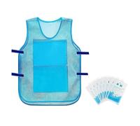 AMISENK Cooler Waistcoat With Ice Packs For Hot Weather Running Cooking Fishing Cycling Cooling Vest For Men Women Teens For Men Women Teens With Ice Packs Cool Jackets With Pockets For Outdoor