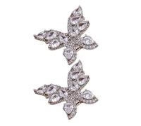 AMISENK Crystal Bow Earphone Clip Metal Alloy Detachable Design For FreeClip Headphones Stylish Music Accessory Earphone Accessory With Rhinestones