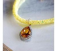 AMISENK Dog Glinting Collar With Rhinestones Sparkling Ultra-flashing Necklace Kitten Water Crystal Necklace