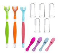 AMISENK Dogs Toothbrush For Pet Tooth Cleaning Tool Soft Small-Head Toothbrush Dogs Brush Bad Breath Teeth Care Supplies Mouth Cleaning Tool