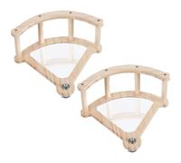 AMISENK Easyly Assembly Wooden Parrots Playgrounds Pirates Ship Combines Climbing And Foraging Pet Bird Entertainment Solution