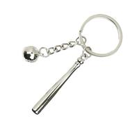AMISENK Elegant Tennis Racket Shaped Keychain Sport Keyring Sports Key Ornament Alloy Texture Present for Athletes Sports Fan