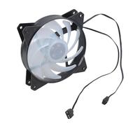 AMISENK Enhanceds Airflows 120mm Double Apertures Computer Fan With Silents Operations And Shock Absorbing Rubber Corners High Performances Cooling Component