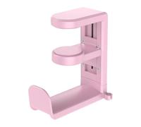 AMISENK Ergonomic Under Desk Headphone Holder Rack Adjustable Hanger Hook Clamp For PC Gaming Accessories Space Saving No Drill Desk Mount Headphone Organiser