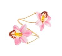 AMISENK Fashionable Frangipani Designs Iron Bangle Comfort Fit Adjustable Closure Wrist Jewelry Gift Ideas for Her Unique Styles Adjustable Flower Arm Jewelry