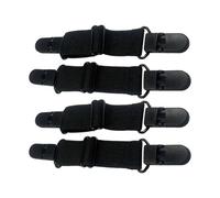 AMISENK Flexible Reusable Fasteners Clip Band with Elastic Straps for Adjustable Footwear Stability on Any Slippers 4pcs Multiple Size Elastic Shoe Band