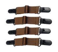 AMISENK Flexible Reusable Fasteners Clip Band with Elastic Straps for Adjustable Footwear Stability on Any Slippers 4pcs Multiple Size Elastic Shoe Band