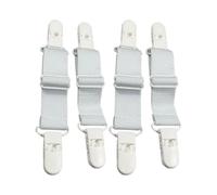AMISENK Flexible Reusable Fasteners Clip Band with Elastic Straps for Adjustable Footwear Stability on Any Slippers 4pcs Multiple Size Elastic Shoe Band