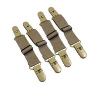 AMISENK Flexible Reusable Fasteners Clip Band with Elastic Straps for Adjustable Footwear Stability on Any Slippers 4pcs Multiple Size Elastic Shoe Band