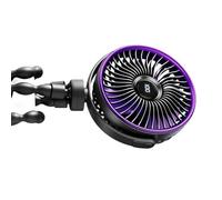 AMISENK Flexible Tripods Base Desk Fan Builts In Battery Quiet Operate For Home Office Cooling For Outdoor Usb C Rechargeable Clip On Fan