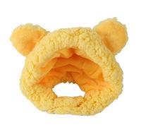 AMISENK For Funny Cap Pet Hat Cute Bear With Ears Design Soft Comfortable Stylish Costume Accessories Safe & Warm Hats For Cats