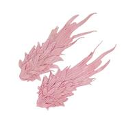 AMISENK Gothic Angel Devil Wing Hairpiece Adjustable Double Sided Clip with Plush Feathered Fabric Embroidery for Costume Parties Angelic Devil Hair Wing