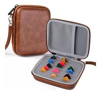 AMISENK Guitar Pick Holder Case Picks Storage Pouch Box Organizer Accessories Players Bag for Girl Stand