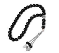 AMISENK Handmade 33 Bead Tasbih Hand Bracelets Crystal Prayer Beaded Rosary Jewelry Religious Accessories Crystal Prayer Beaded Bracelets for Women Men Tasbih