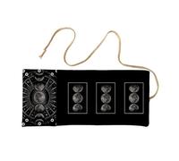 AMISENK Handmade Tarots Organizers Poly Linen Washable Bold Artistic Pattern Compacts Foldable for Oracles and Playing Card Breathable Tarots Deck Bag