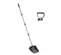 AMISENK Heavy Duty Iron Chicken Shed Cleaner Tool With Pendence Teeth 10 Inch Wide Recession Head For Efficient Manure Removal Winding Tradition Large Capacity Manures Pendence