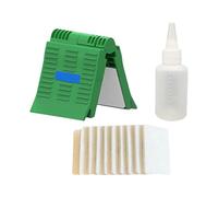 AMISENK High Efficiency Fiber Optics Wipe Clip With Alcohols Dispenser And 10 Reusable Pad For IT Professional Fiber Maintenance Equipment