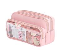 AMISENK Large Capacity Pencil Case Expandable Compartments Multifunctional Pen Pencil Bag with Zippers Storage Bag for Student Large Capacity